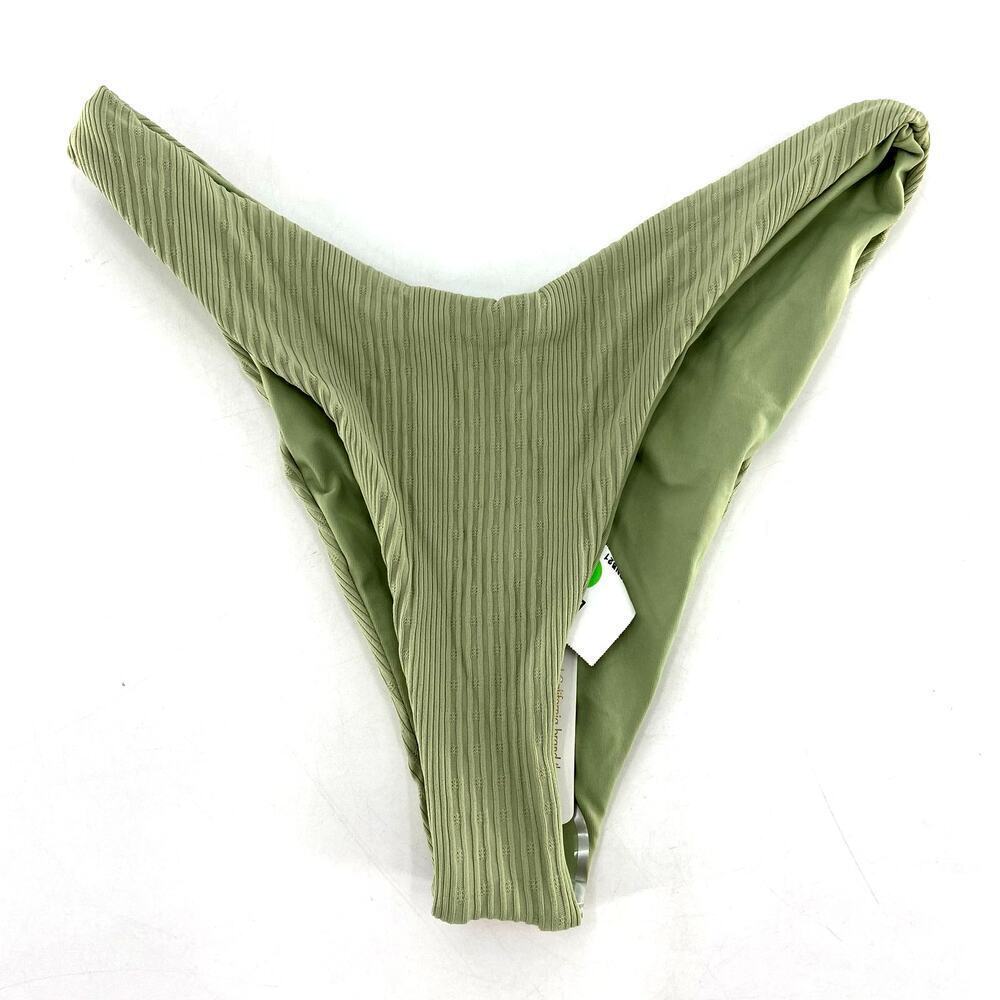 L*Space Pointelle Rib Cabana Bikini Bottom Small